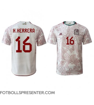 Mexiko Hector Herrera #16 Borta Matchtröja VM 2022 Kortärmad